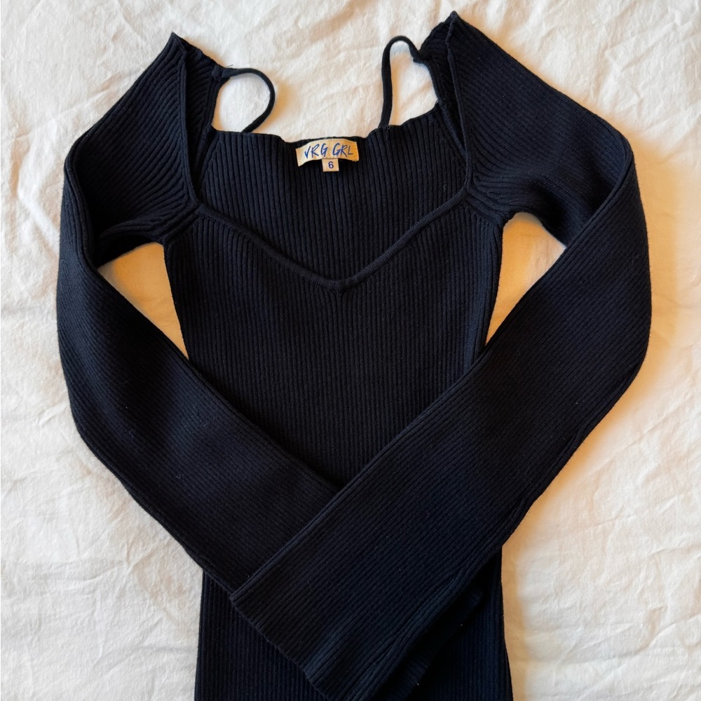 Verge Girl New Fashion ribbed knit midi dress - Picture 7 of 9